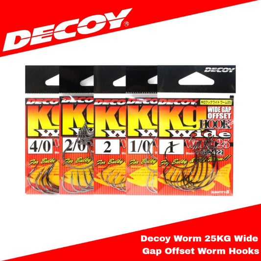 Decoy Worm 25KG Wide Gap Offset Worm Hooks