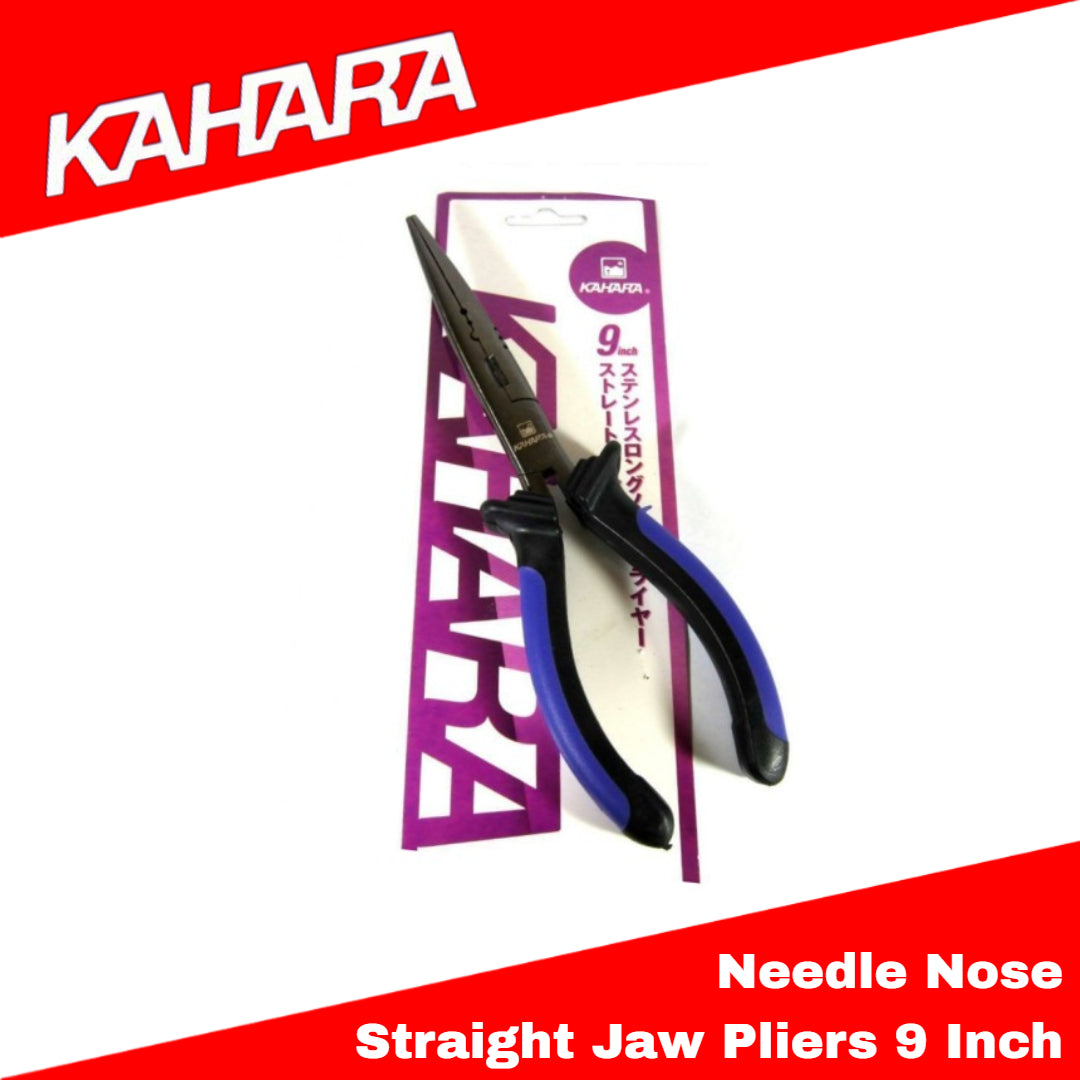Kahara Needle Nose Straight Jaw Pliers 250g 9 Inch Stainless (3370)