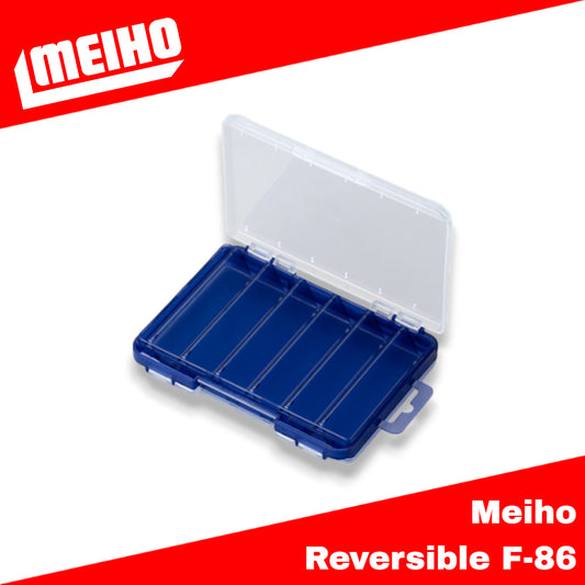 Meiho Reversible 86 ( 140 x 104 x 22 mm ) Clear Blue (2675)