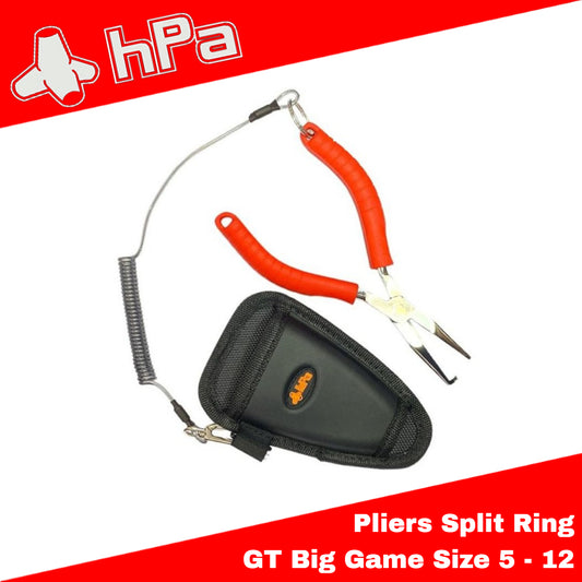 Tang HPA Cincin Belah GT Big Game Ukuran 5 - 12 Sarung Hitam (0189)