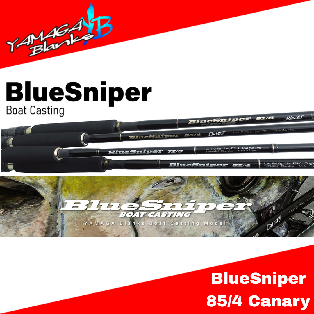 Joran Pancing Yamaga Blanks Spinning Rod Blue Sniper 85/4 Canary