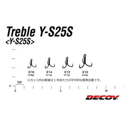 Umpan Pancing Kail Y-S25S Kail Treble