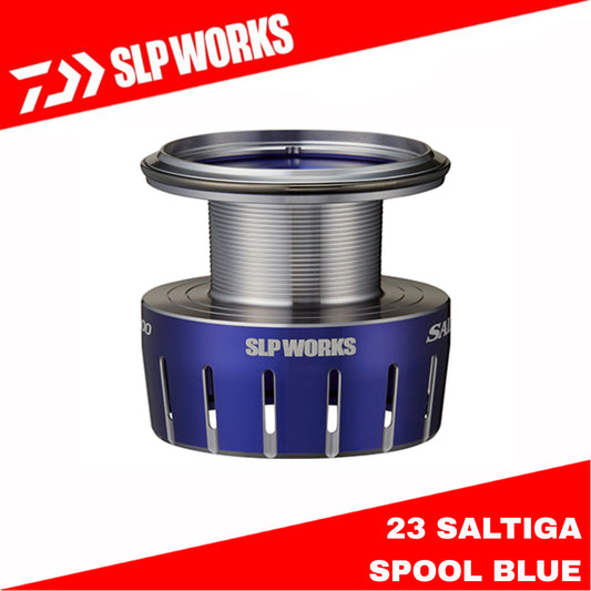 Daiwa SLP Works 23 Saltiga Spool Biru
