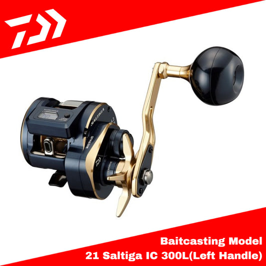Reel Baitcasting Daiwa 21 Saltiga IC 300L (Pegangan Kiri)