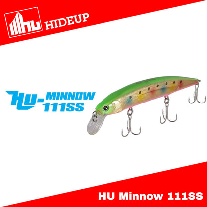Umpan Pancing Hide Up HU Minnow 111SS Heavy Sinking 33g 111mm