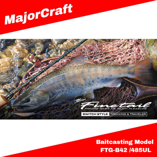 Joran Baitcasting Seri MajorCraft Finetail FTG-B42 /485UL
