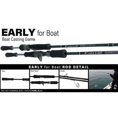Joran Pancing Yamaga Blanks Spinning Rod Early 68M untuk Perahu