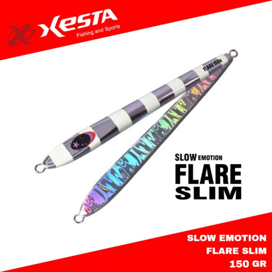 Xesta Metal Jig Slow Emotion Flare Slim 150 Gram