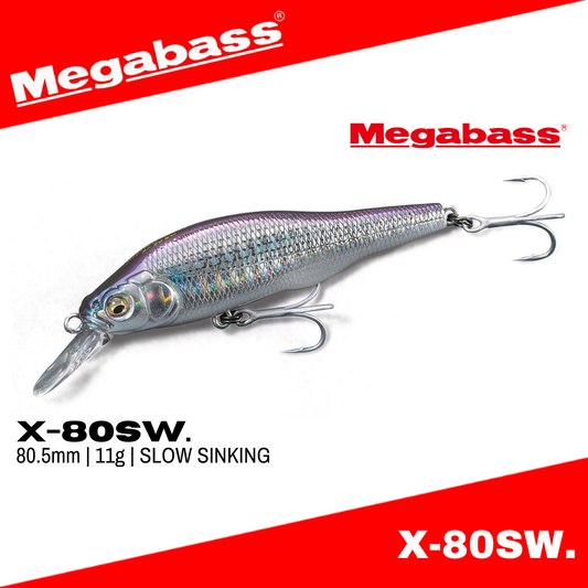 Megabass X-80 SW Slow Sinking Lure 11g 80.5mm