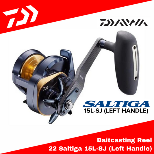Reel Baitcasting Daiwa 22 Saltiga 15L-SJ (Pegangan Kiri)