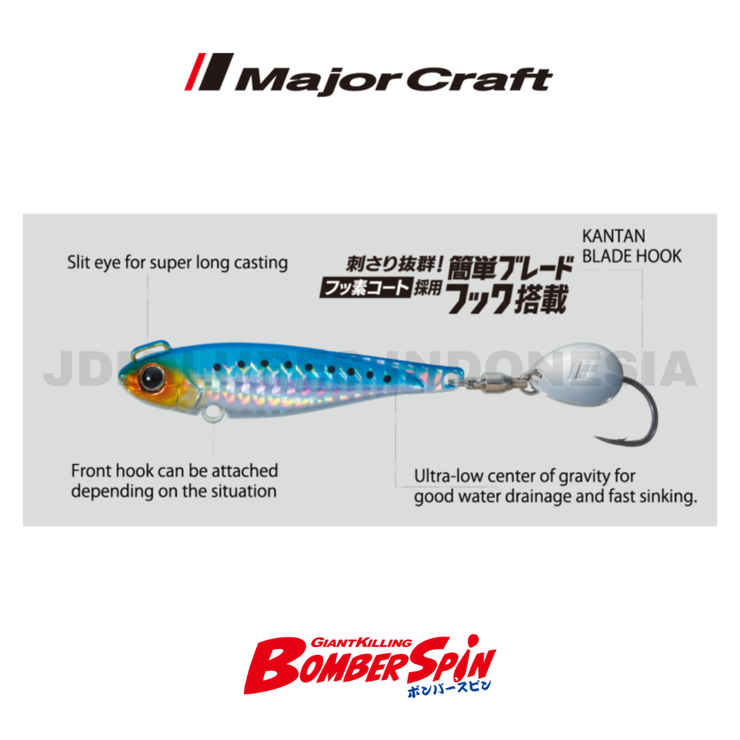 MajorCraft Metal Jig Raksasa Pembunuh Bomber Spin