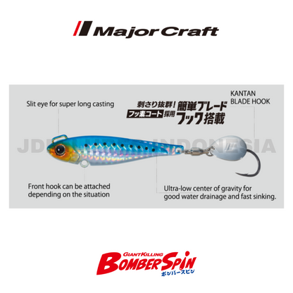 MajorCraft Metal Jig Raksasa Pembunuh Bomber Spin