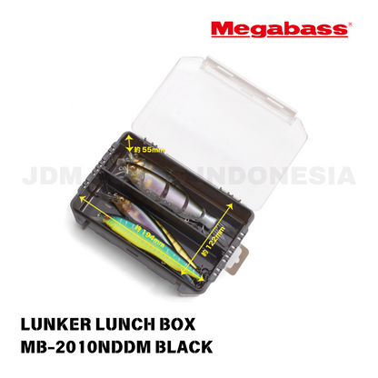 Kotak Makan Siang Megabass Lunker MB-2010NDDM Hitam