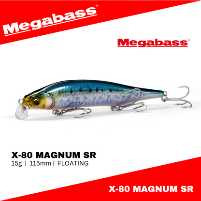 Megabass X-80 Magnum SR Floating Minnow 15g 115mm