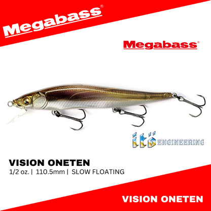 Megabass VISION ONETEN Slow Floating Minnow 14g 110.5mm