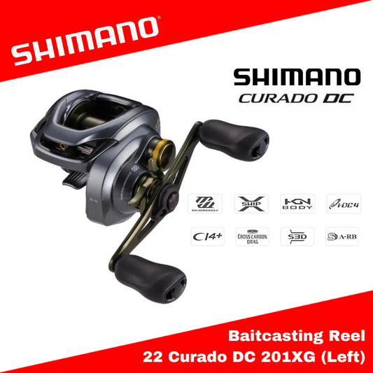 Reel Baitcasting Shimano 22 Curado DC 201XG (Pegangan Kiri)