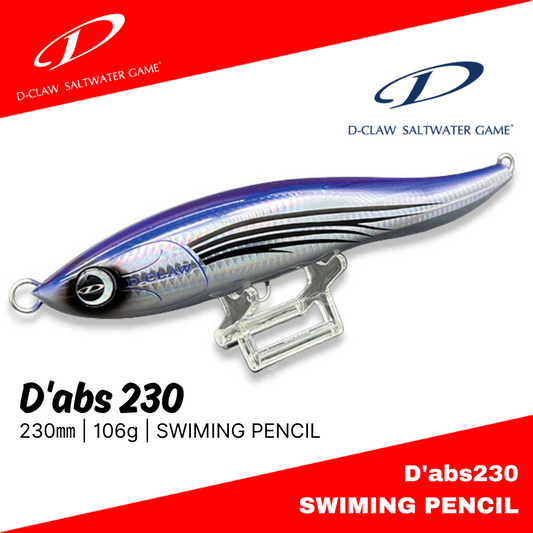 Pensil Renang D-Claw D'abs 230 106g 230mm