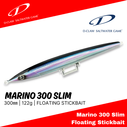 Umpan Stickbait Apung D-Claw Marino 300 Slim 122g 300mm