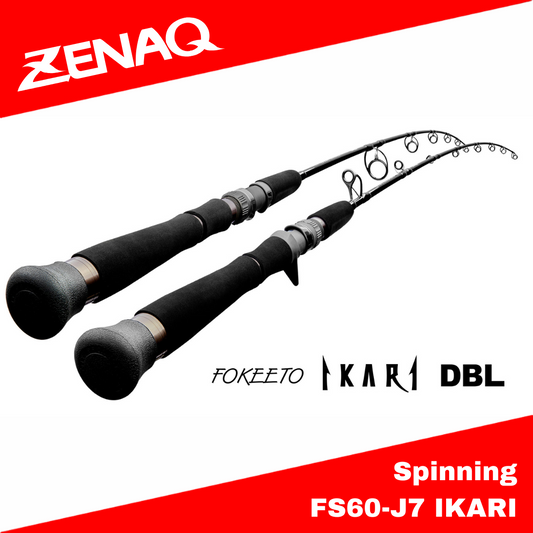 Zenaq Spinning Rod Fokeeto Ikari DBL FS60-J7