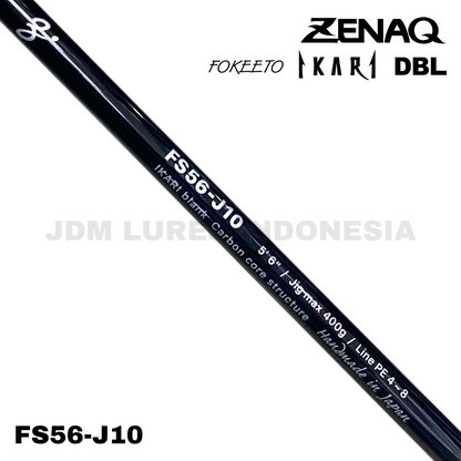 Zenaq Spinning Rod Fokeeto Ikari DBL FS56-J10