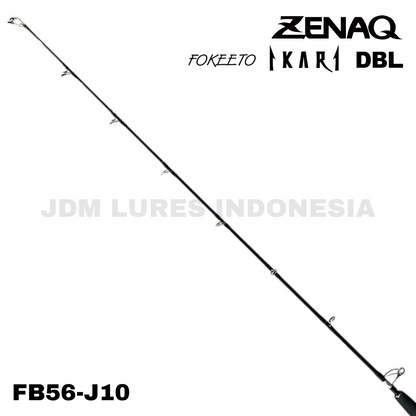 Zenaq Baitcasting Rod Fokeeto Ikari DBL FB56-J10