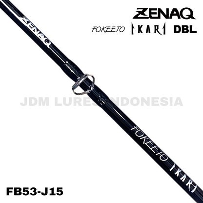 Zenaq Baitcasting Rod Fokeeto Ikari DBL FB53-J15