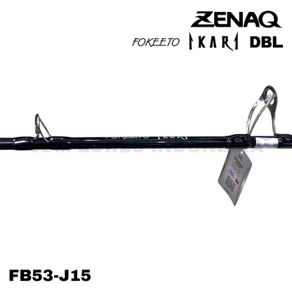 Zenaq Baitcasting Rod Fokeeto Ikari DBL FB53-J15