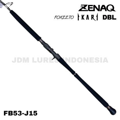 Zenaq Baitcasting Rod Fokeeto Ikari DBL FB53-J15