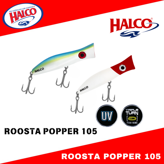 Halco Roosta Popper 105 Floating Lure 105mm 30g
