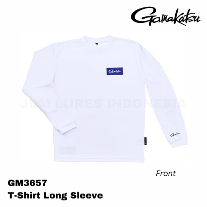 Kaos Lengan Panjang Gamakatsu GM-3657 Putih x Biru Dongker