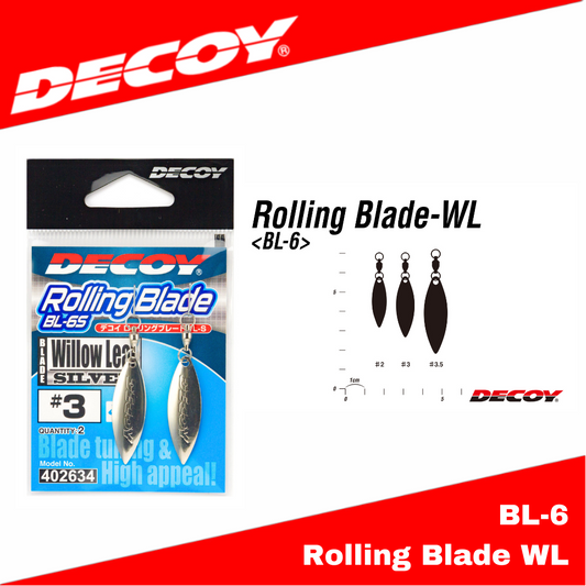 Decoy BL-6 Rolling Blade WL (Willow Leaf)