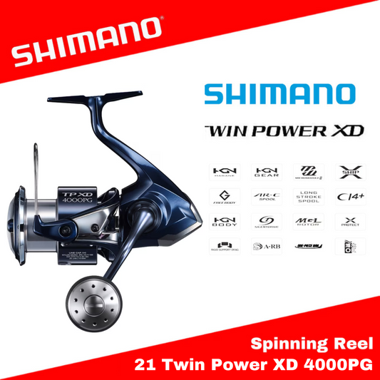 Gulungan Pemintal Shimano 21 Twin Power XD 4000PG