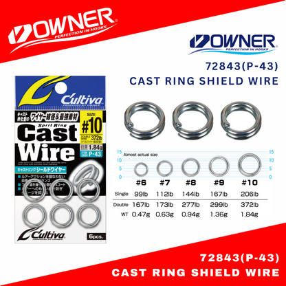 Owner P-43 Cast Ring Shield Wire Split Rings