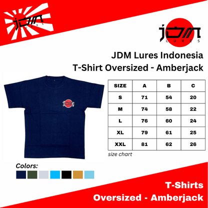 Kaos JDM Lures Indonesia Ukuran Besar - Amberjack