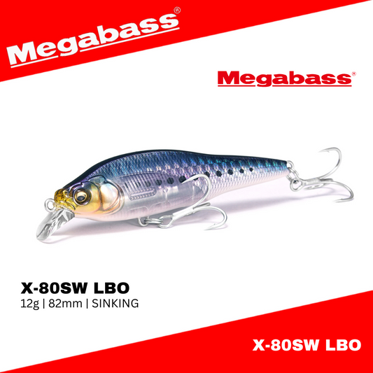 Umpan Pancing Tenggelam Megabass X-80SW LBO 12g 82mm