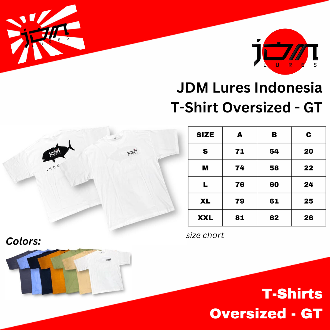JDM Lures Indonesia T-Shirt Oversized