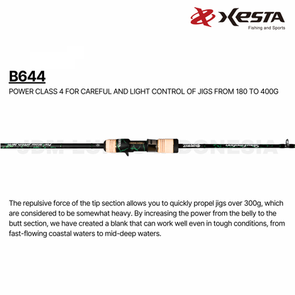 Xesta Baitcasting Rod Slow Emotion Summit Edition B644