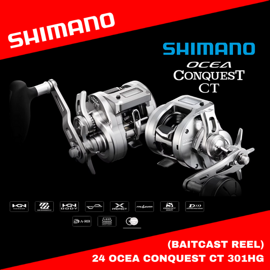 Shimano Baitcasting Reel 24 Ocea Conquest CT 301HG (Left handle)