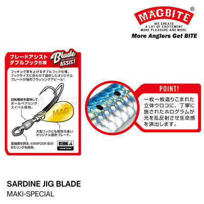 Magbite MBJ06 Sardine Jig Blade Jingging Maki-Special