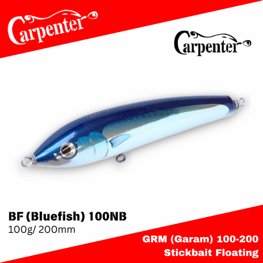 Carpenter Bluefish BF100 NB Type Extreme II Lure Stickbait Floating 100g 200mm