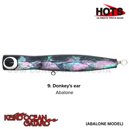 Hots Keiko Ocean Gataro Abalone Model Floating Popper 100g 230mm