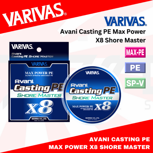 Tali Pengecoran Varivas PE Avani Shore Master Max Power X8 200m