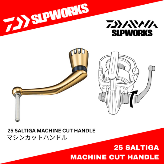 Daiwa SLP Works 25 SALTIGA Machine Cut Handle