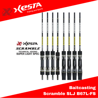 Xesta Rod Baitcast Scramble SLJ B67L-FS Power Torque Solid (7276)