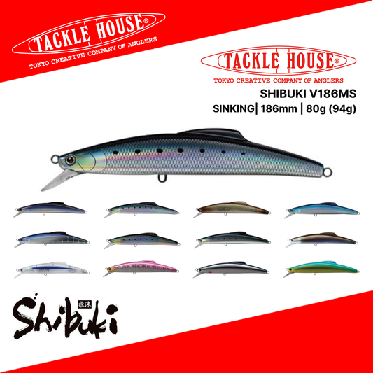Rumah Pancing Shibuki V186ms Ikan Kecil Tenggelam 186mm 80gr