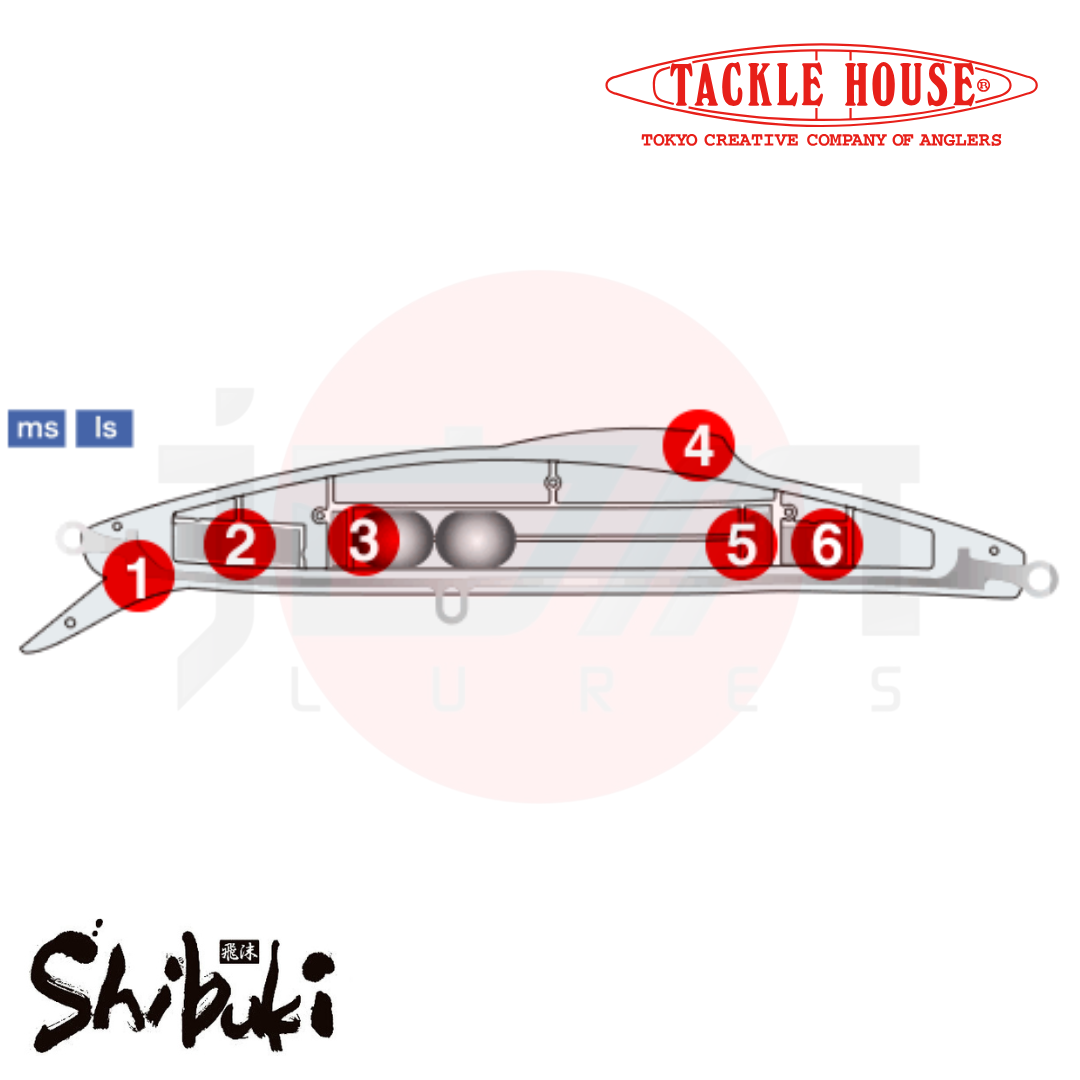 Rumah Pancing Shibuki V186ms Ikan Kecil Tenggelam 186mm 80gr