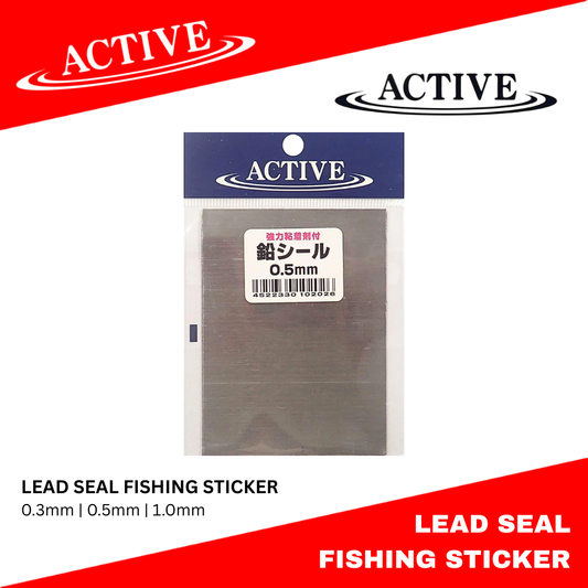 Active Lead Seal Fishing Sticker