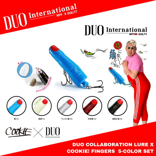 Duo Kawanan Ikan Berkumpul di Jari 90mm 5 Warna Set