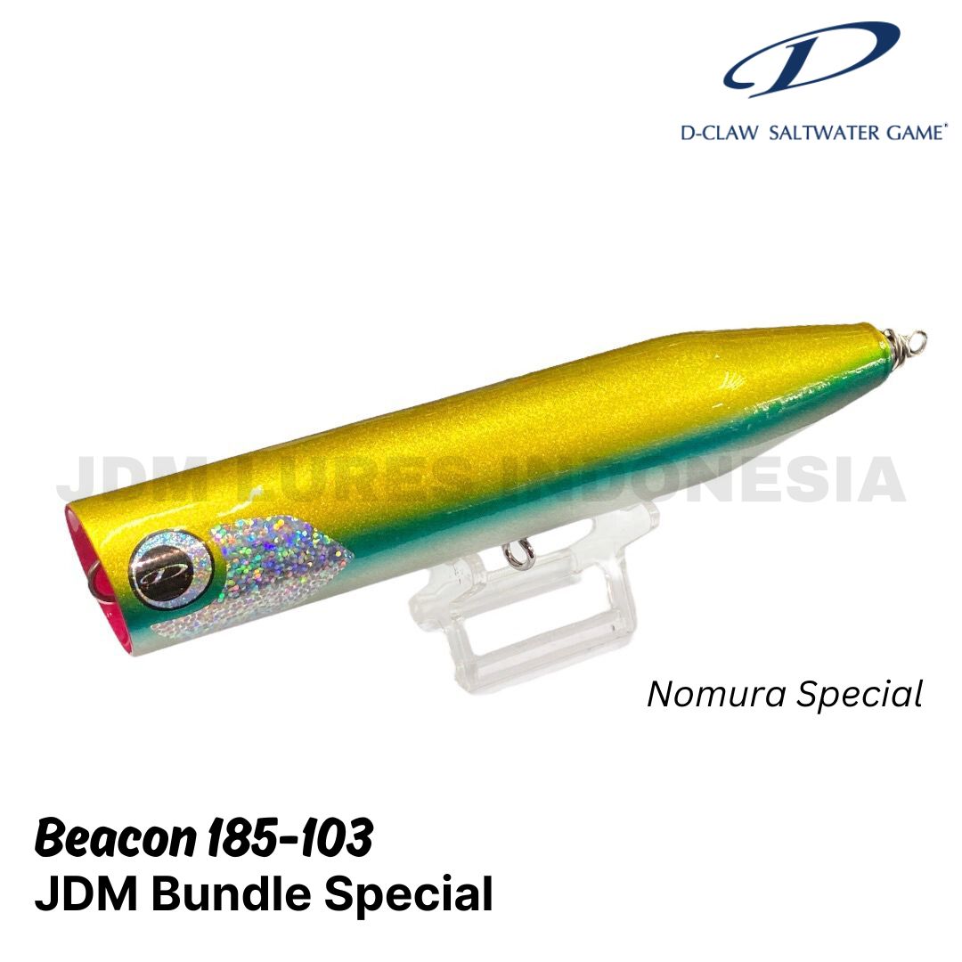 D-Claw Beacon 185-103 Wood Popper 103g 185mm JDM Bundle Spesial